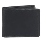 Black Textured Leather Mens Wallet - Che Cose Belle