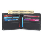 Black Textured Leather Mens Wallet - Che Cose Belle