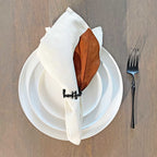 Black Thankful Napkin Ring - Che Cose Belle