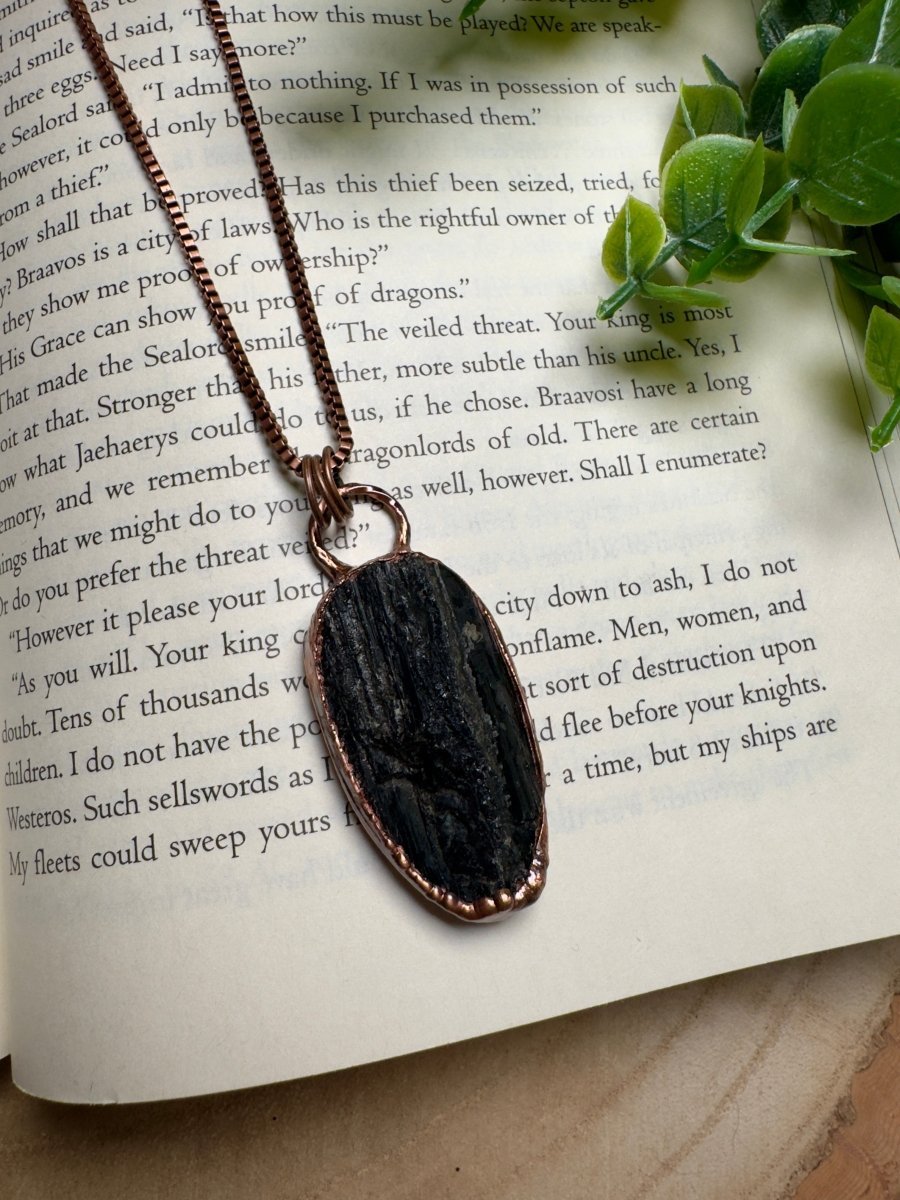 Black Tourmaline Necklace - Che Cose Belle