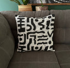 Black + White Bogo Marks Pillow Cover - Che Cose Belle