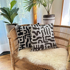 Black + White Bogo Marks Pillow Cover - Che Cose Belle