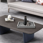 Black White Concentric Tray Coffee Table Ottoman 11x17 12x12 - Che Cose Belle