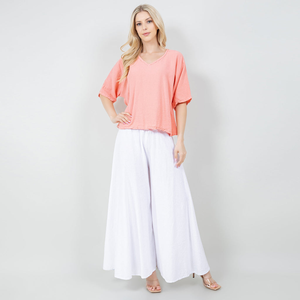 Blanche Pants - 100% Cotton Gauze - Che Cose Belle