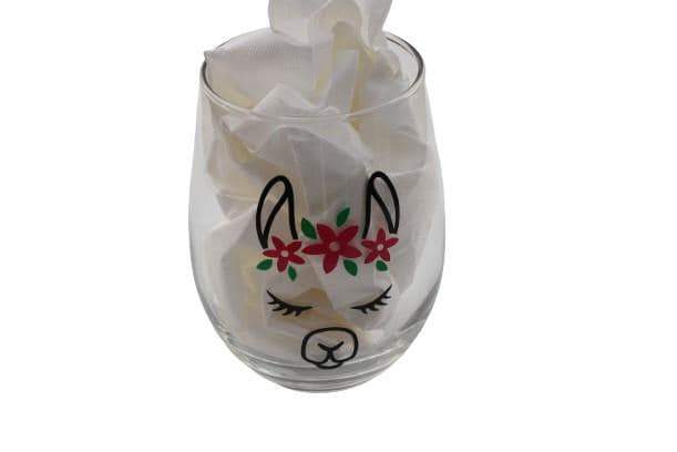 Blissful Alpaca Wine Glass - Che Cose Belle