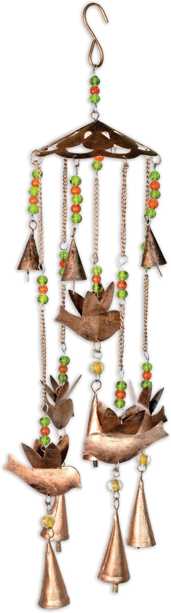 Blissful Birds Bell Chime - Antique Finish - Che Cose Belle