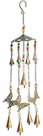 Blissful Butterfly Bell Chime - Antique Finish - Che Cose Belle