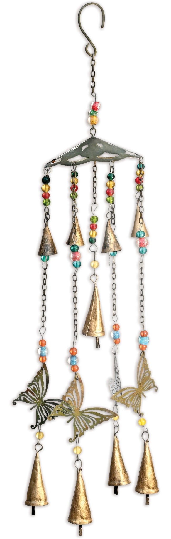 Blissful Butterfly Bell Chime - Antique Finish - Che Cose Belle