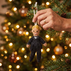 Blonde Groom Ornament Hand Knit Wedding Ornament Arcadia Home - Che Cose Belle