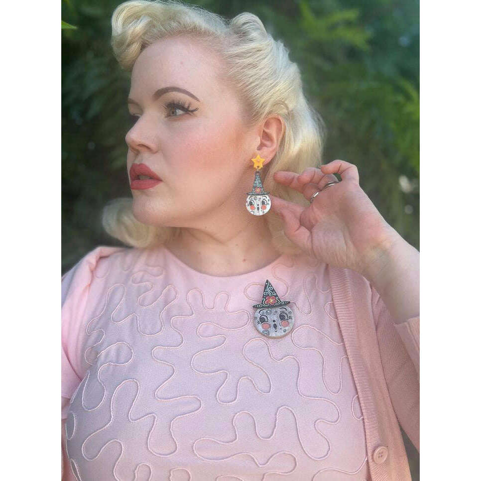 Bloomin' Luna Witch Statement Earrings by Johanna Parker x Lipstick & Chrome - Che Cose Belle