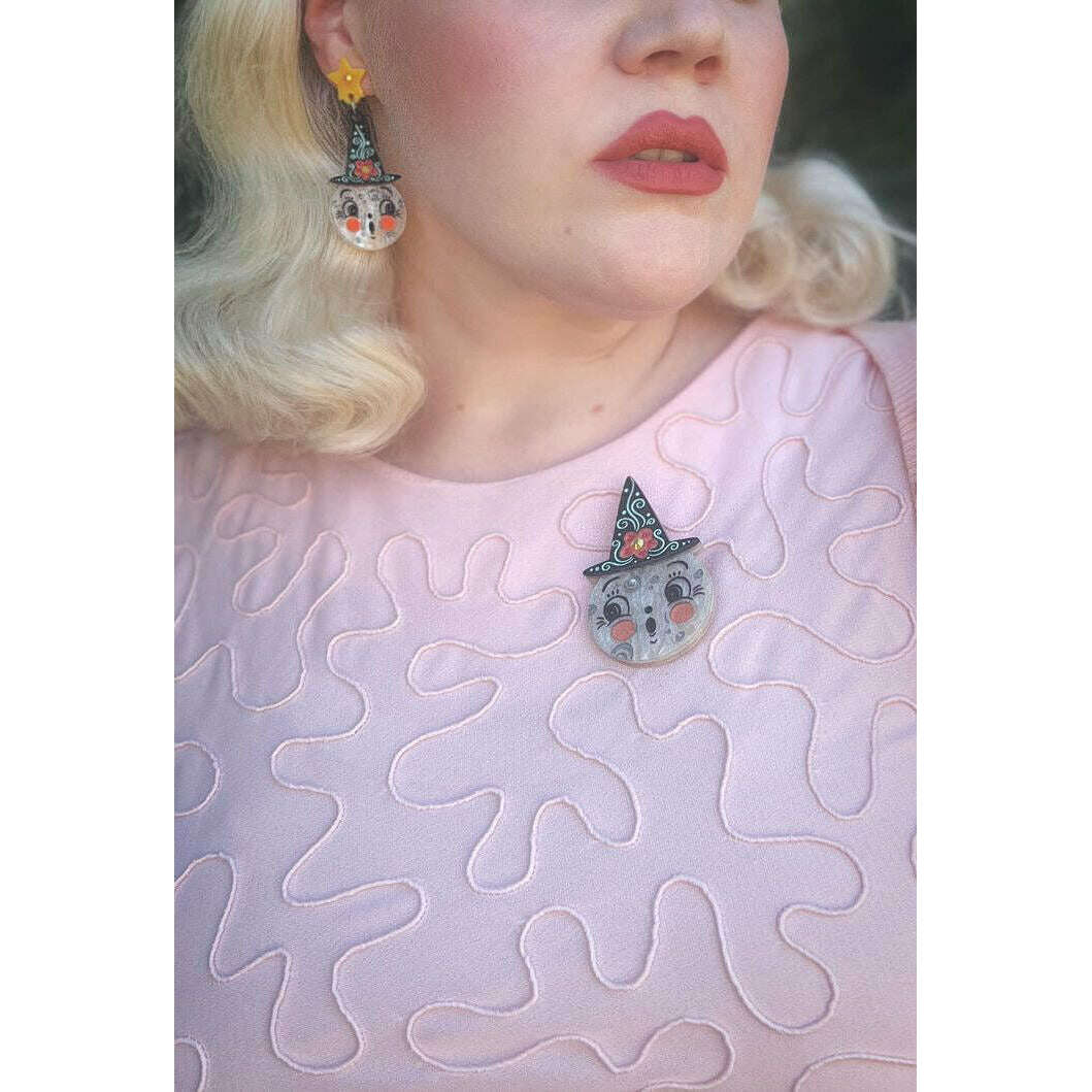 Bloomin' Luna Witch Statement Earrings by Johanna Parker x Lipstick & Chrome - Che Cose Belle