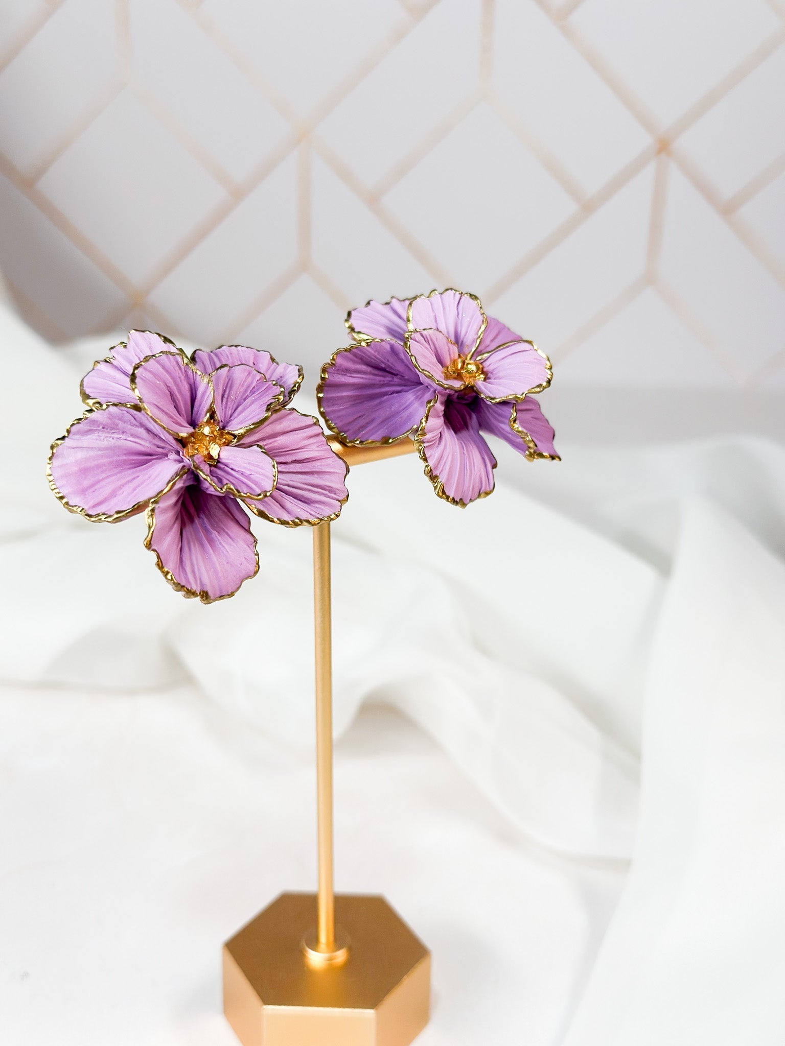 Blossom – Handsculpted Flower Statement Earrings - Che Cose Belle