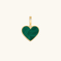 Blossoming Soul Malachite Heart Charm - Che Cose Belle