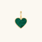 Blossoming Soul Malachite Heart Charm - Che Cose Belle