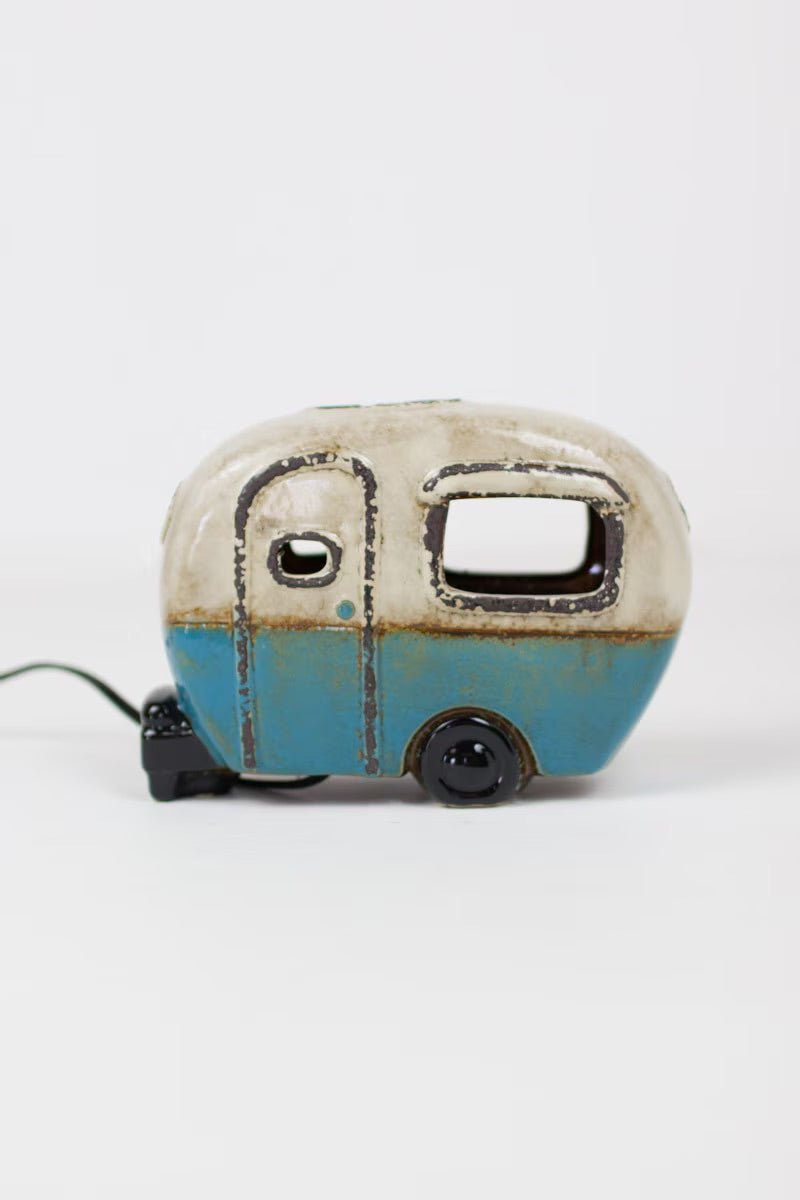 Blue Ceramic Camper Van Lamp - Che Cose Belle