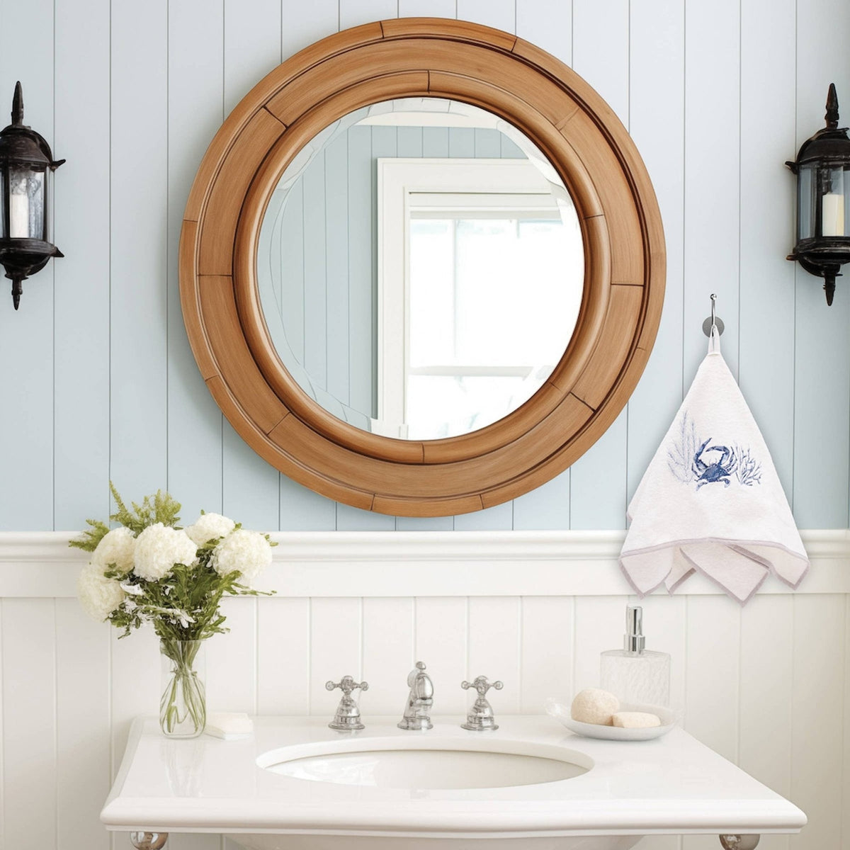 Blue Crab Terrycloth Guest Hand Towel - Che Cose Belle