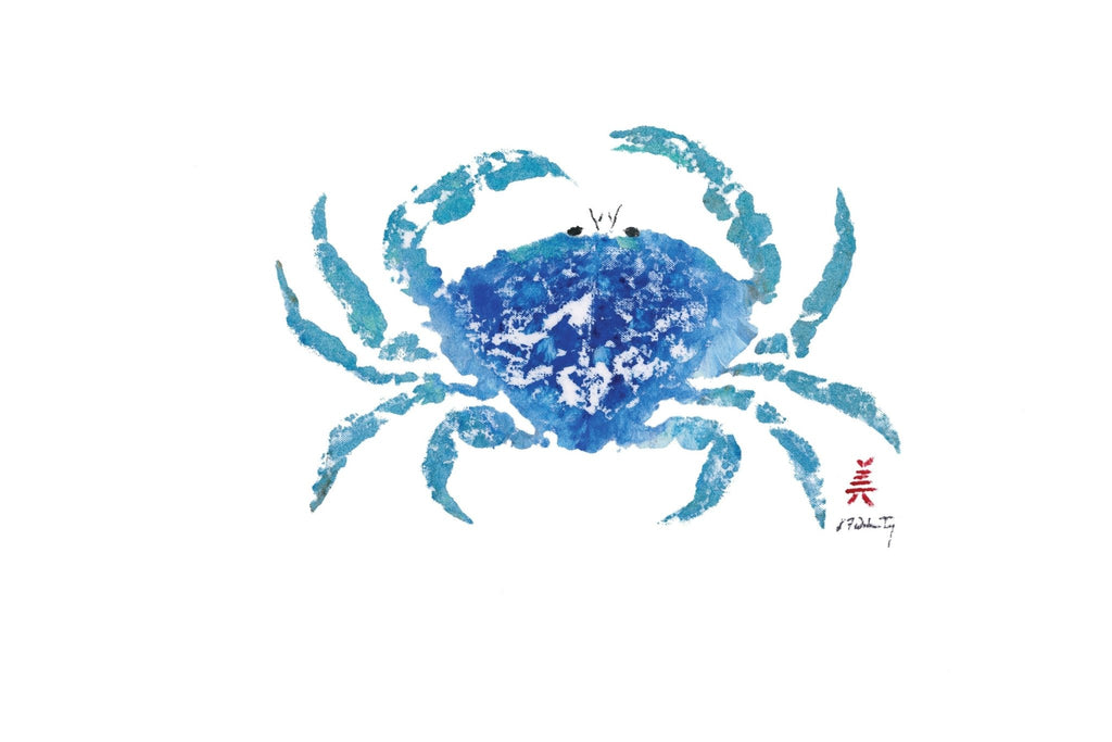 Blue Dungeness Crab Placemat | Nautical - Che Cose Belle
