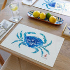 Blue Dungeness Crab Placemat | Nautical - Che Cose Belle