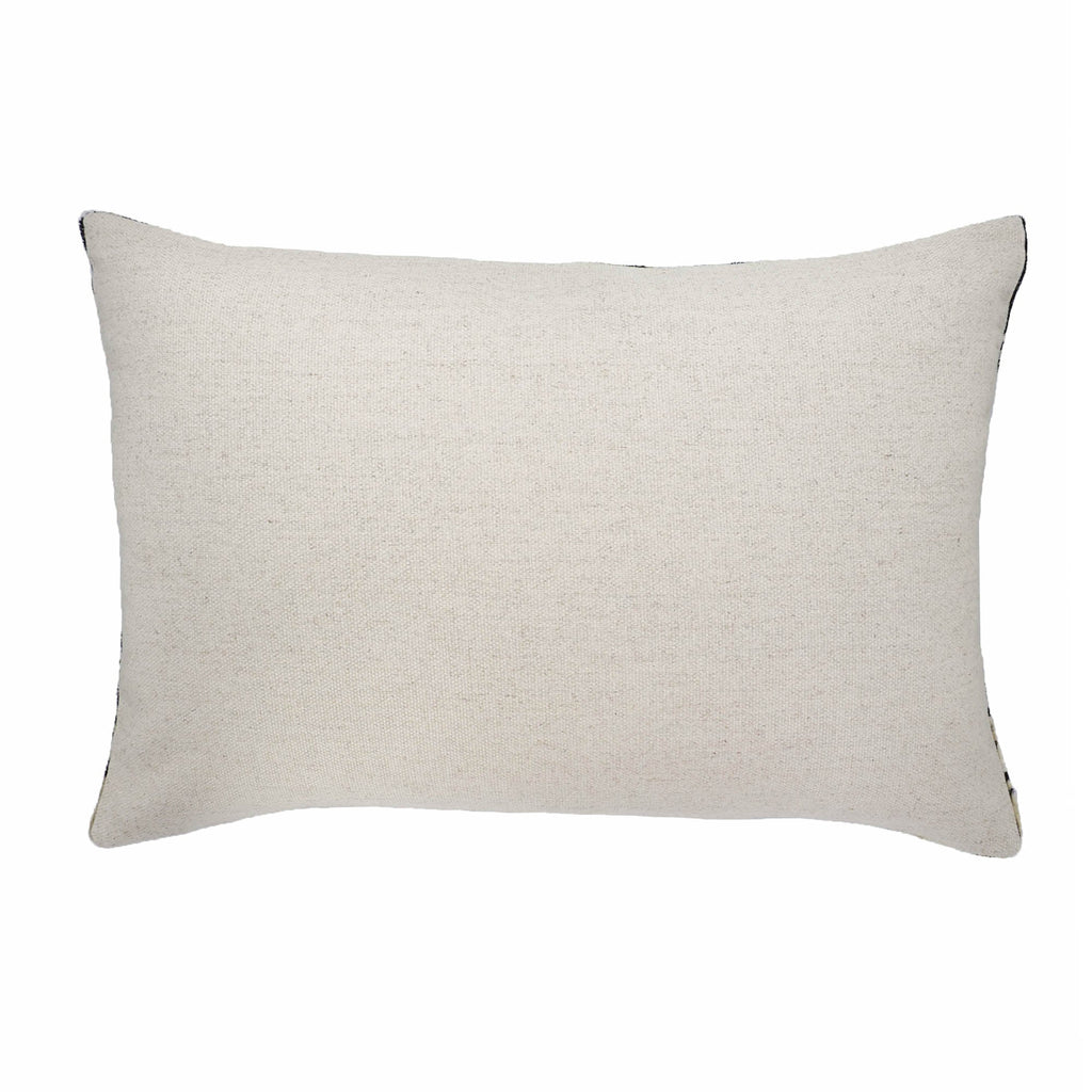 Blue Eyes Silk Velvet Ikat Throw Pillow Cover 16 X 24 - Che Cose Belle