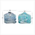 Blue Glass Handmade Blown Decorative Vase - Che Cose Belle