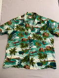 Blue Hawaii Mens Outrigger Hawaiian Shirt Made in Hawaii XL - Che Cose Belle