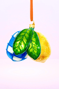 Blue Lemons Polish Glass Ornament - Che Cose Belle