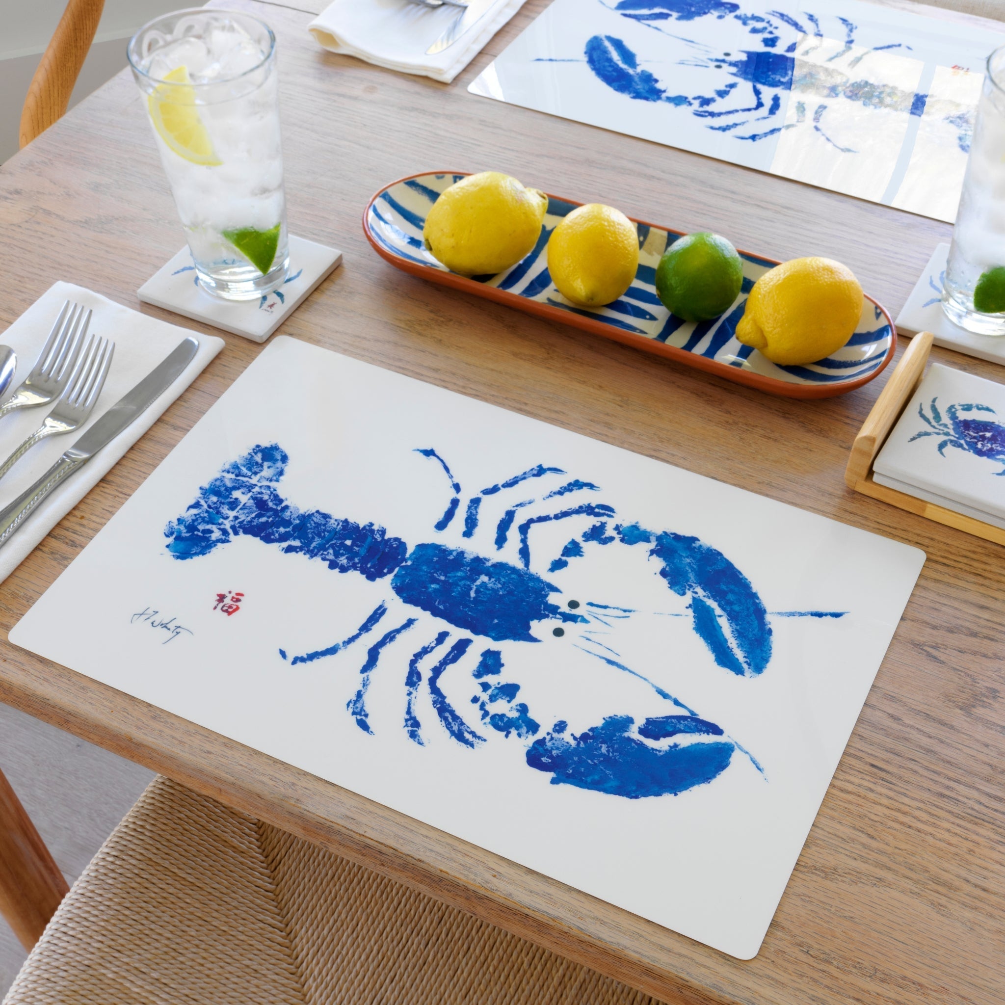Blue Lobster Placemat | Ocean - Inspired - Che Cose Belle