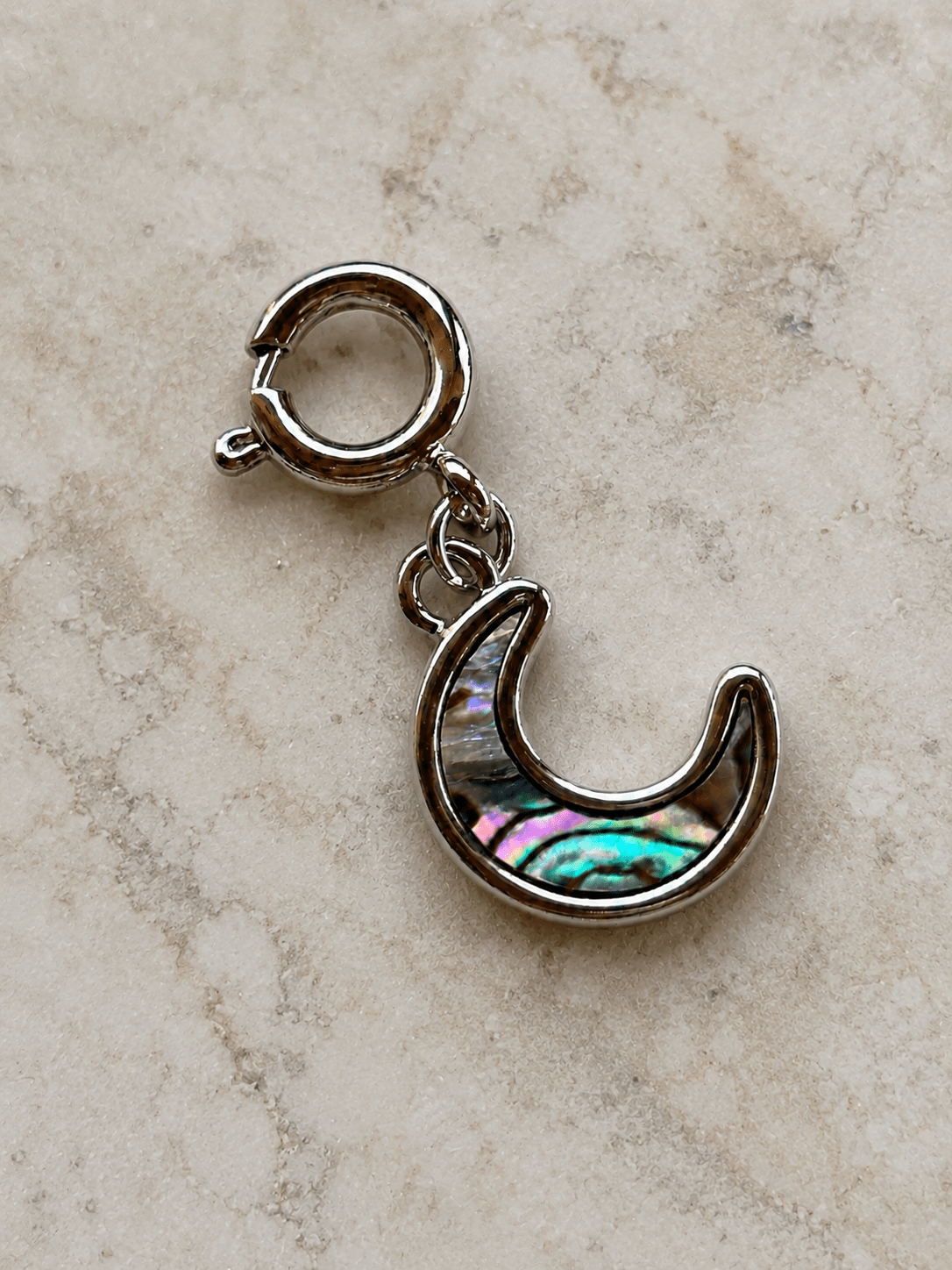 Blue Moon Abalone Charm - Che Cose Belle
