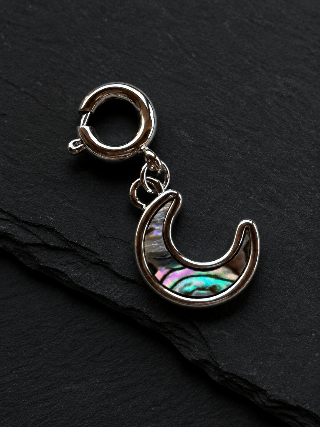 Blue Moon Abalone Charm - Che Cose Belle