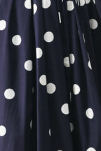 BLUE MOON DOT WOVEN MIDI DRESS - Che Cose Belle