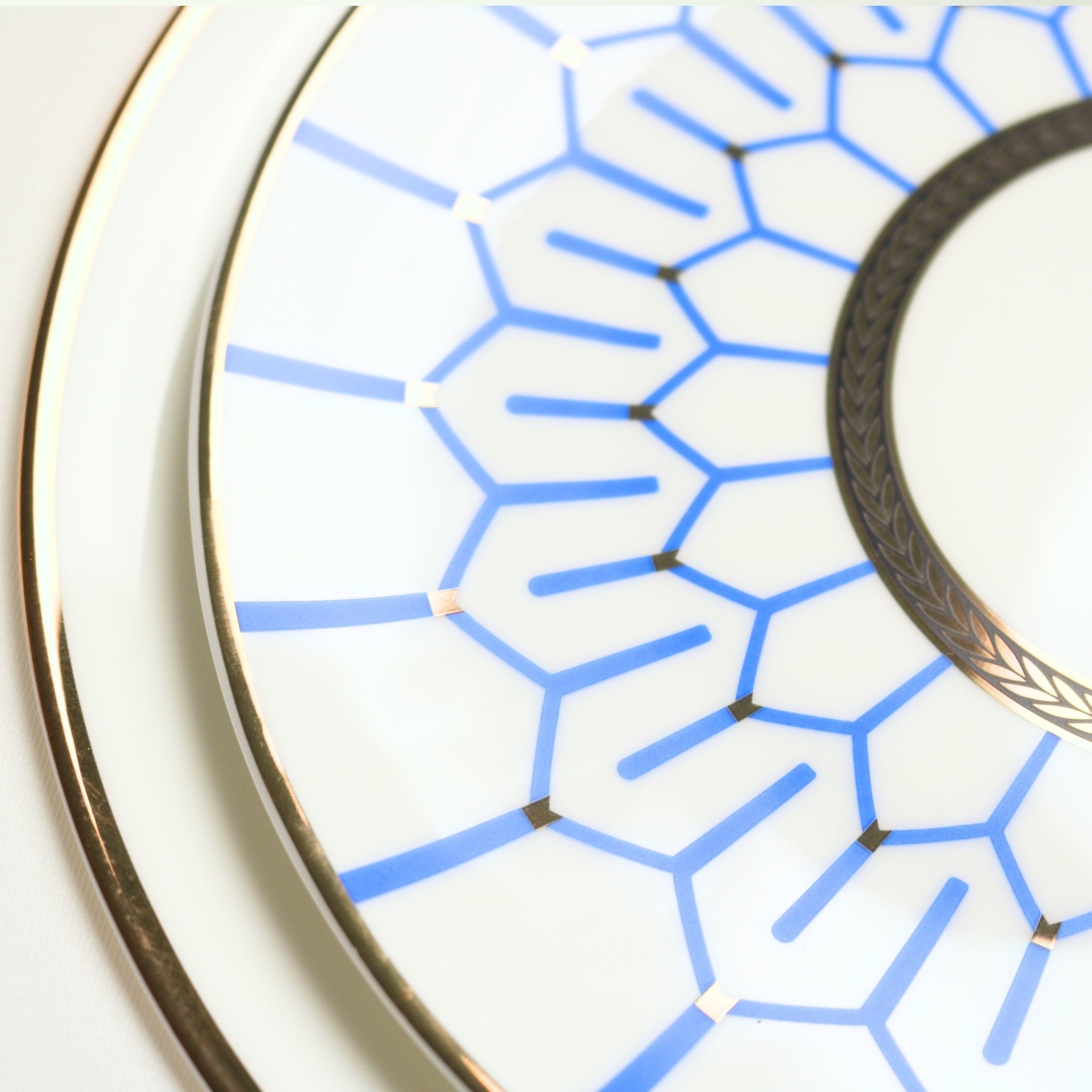 Blue Mosaic Accent Plate - Set of 4 - Che Cose Belle