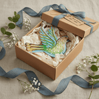 Blue Painted Bird Ornament - Che Cose Belle