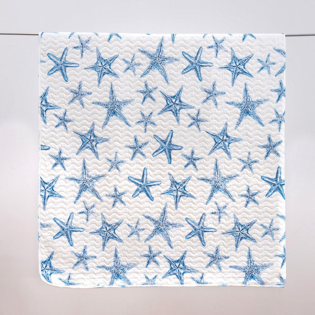 Blue Seashell Coastal Quilt Set - Trinidad Collection - Che Cose Belle