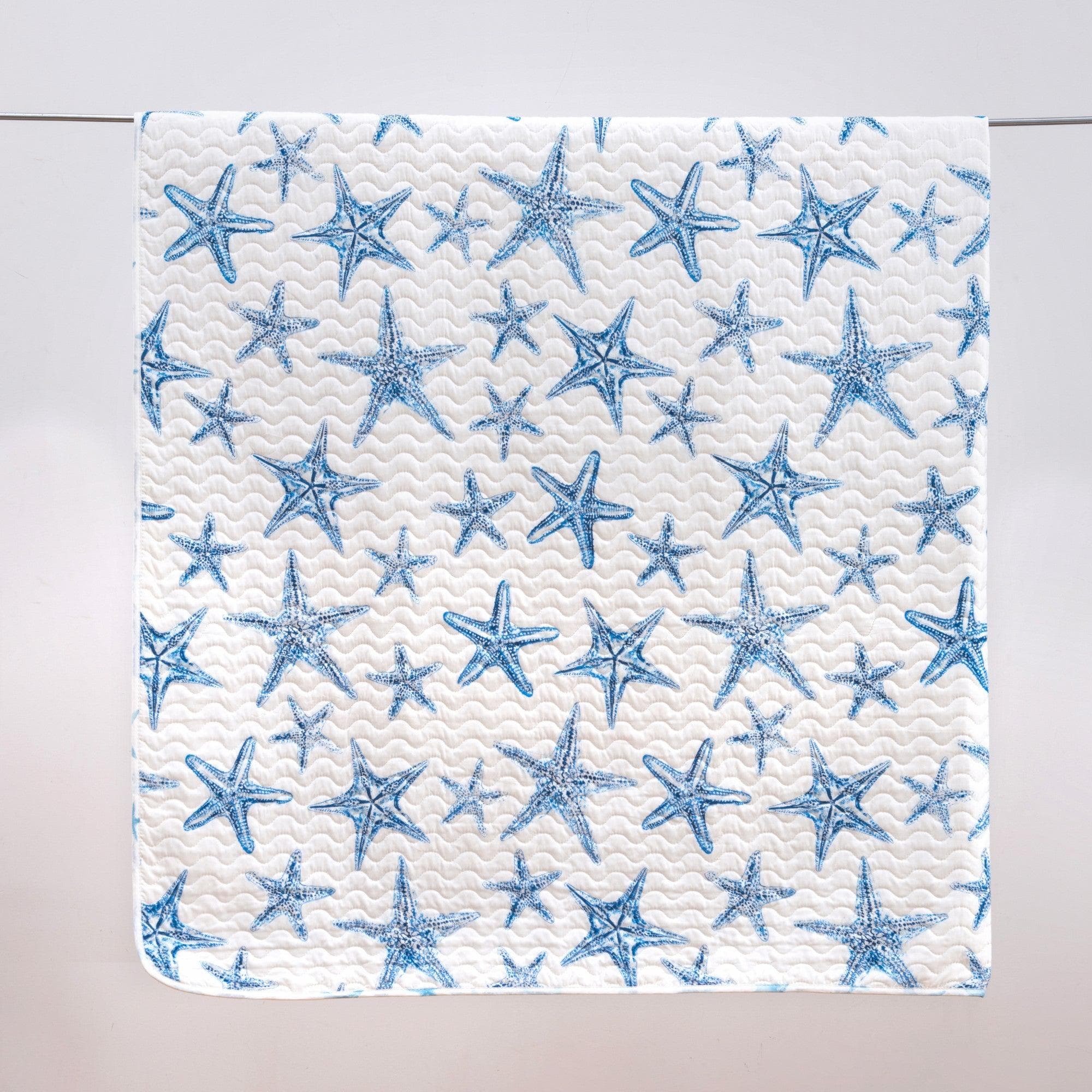 Blue Seashell Coastal Quilt Set - Trinidad Collection - Che Cose Belle