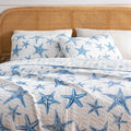 Blue Seashell Coastal Quilt Set - Trinidad Collection - Che Cose Belle