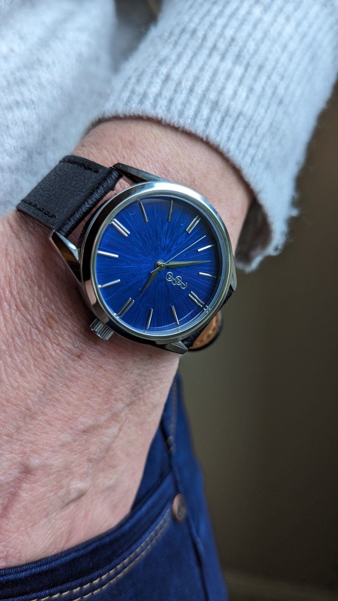 Blue Sunburst Watch - Che Cose Belle