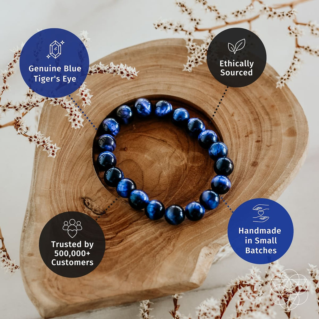 Blue Tiger’s Eye Bracelet - Che Cose Belle