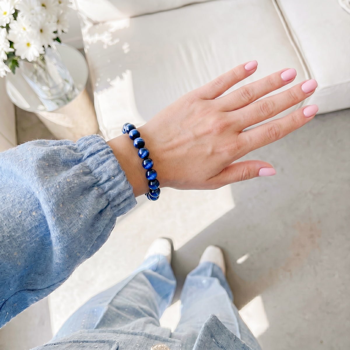 Blue Tiger’s Eye Bracelet - Che Cose Belle