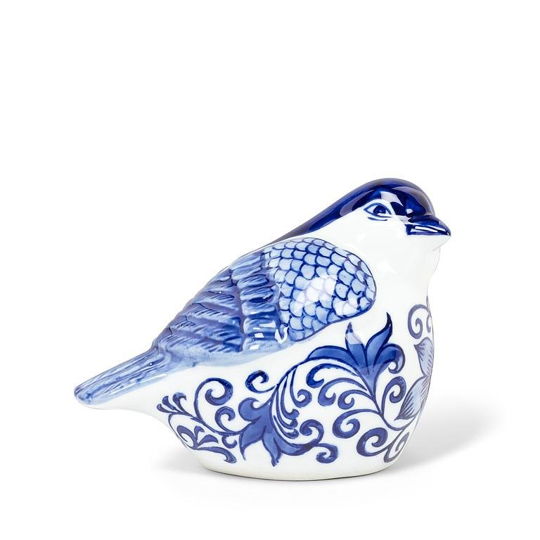 Blue & White Porcelain Bird Accent - Che Cose Belle