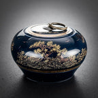 Blue & White Porcelain Tea Caddy – Sealed Ceramic Tea Storage Jar (Multiple Designs) - Che Cose Belle
