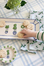 Blue & White Topiary Ceramic Tray - Che Cose Belle