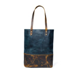 Blue Women's Leather Tote - Che Cose Belle