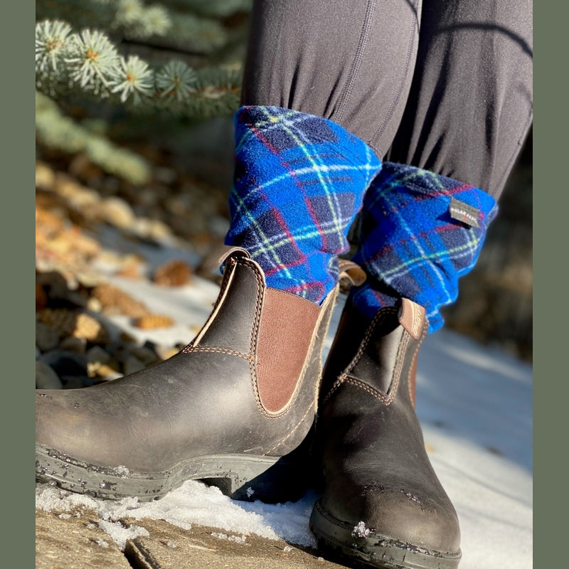 Polar Feet Adult Socks - Blue Argyle