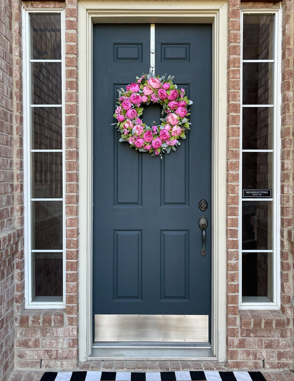 Blush Pink Peony Spring Wreath - Che Cose Belle