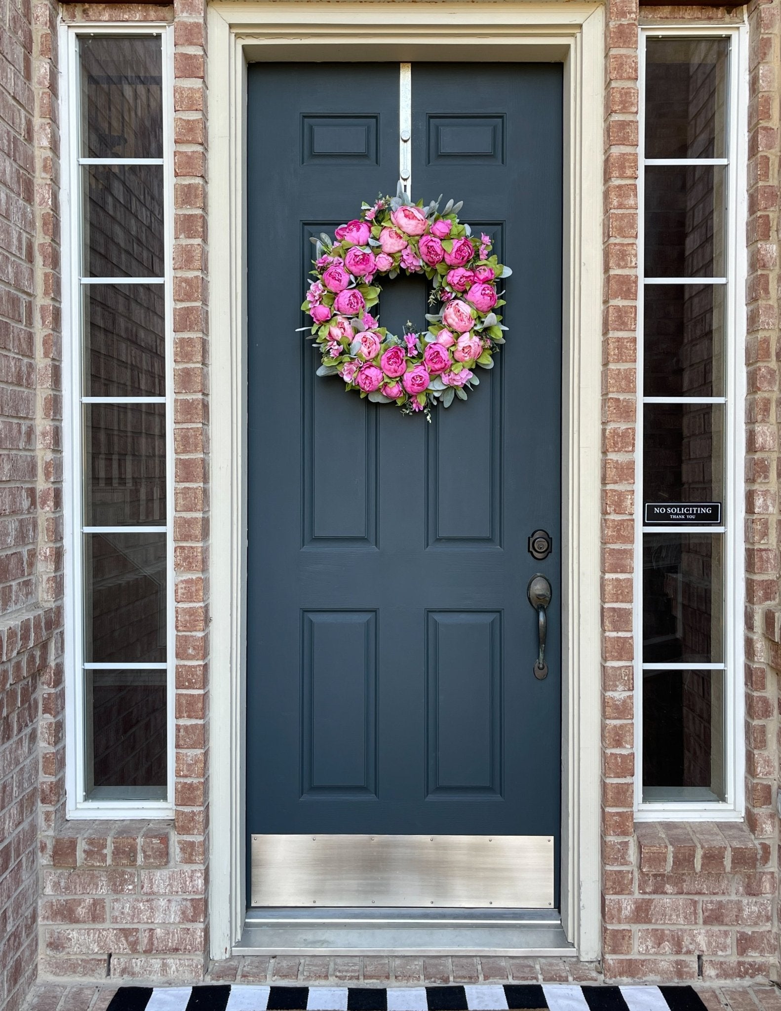Blush Pink Peony Spring Wreath - Che Cose Belle