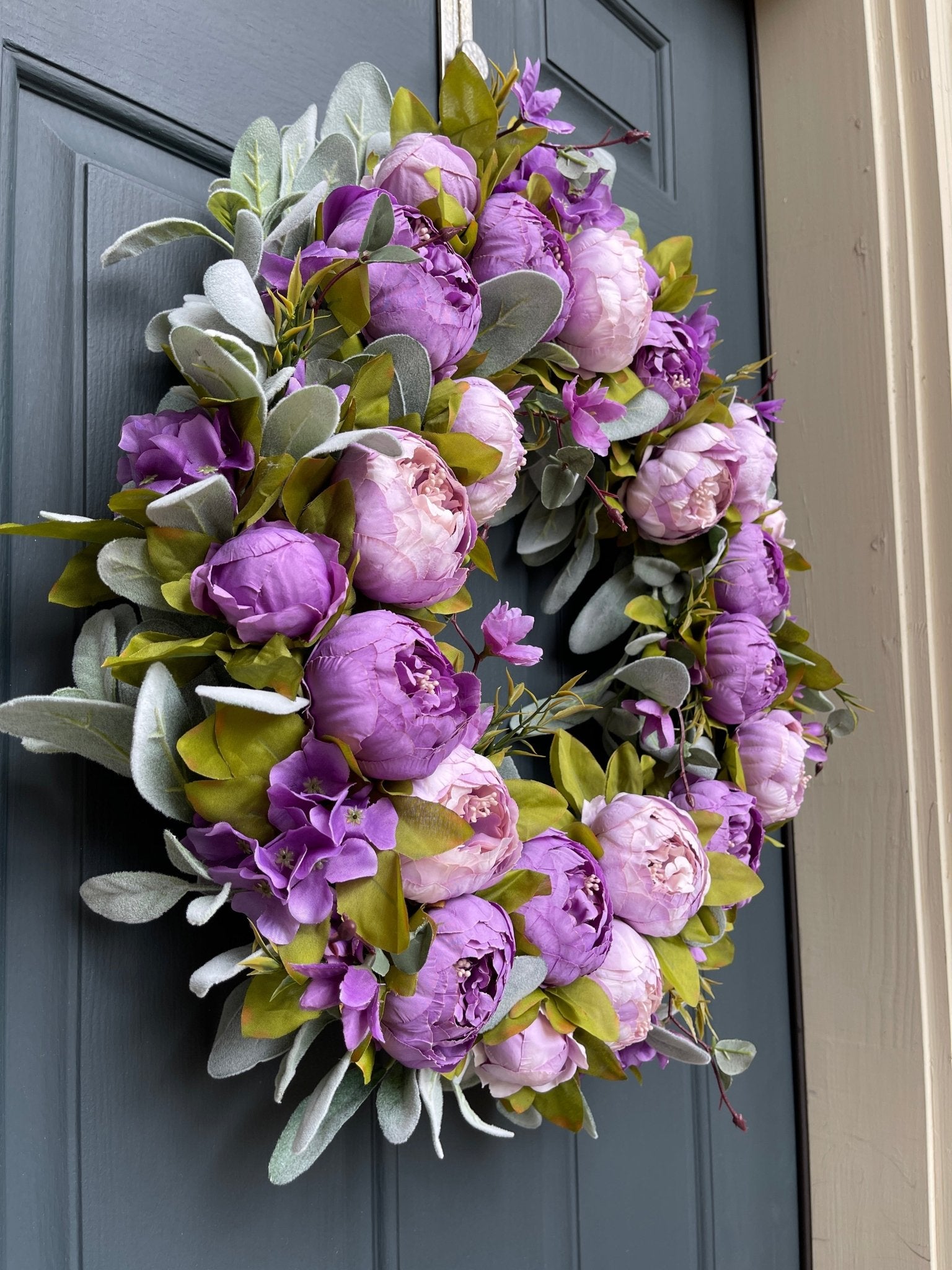 Blush Pink Peony Spring Wreath - Che Cose Belle