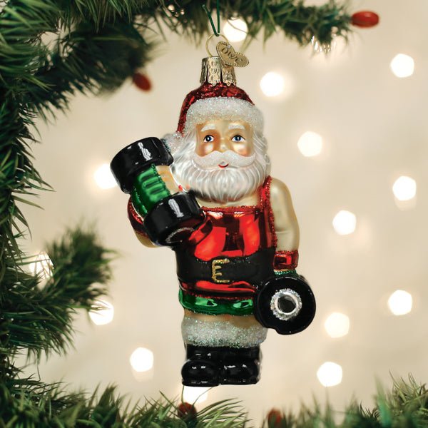Bodybuilder Santa Ornament - Che Cose Belle