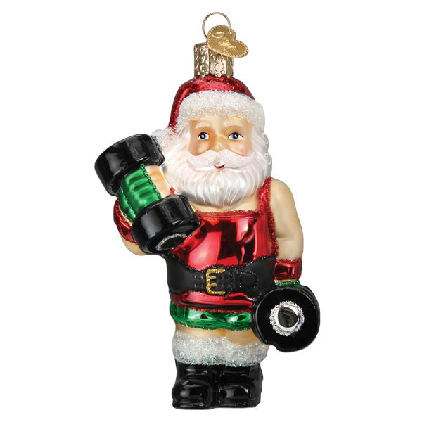 Bodybuilder Santa Ornament - Che Cose Belle