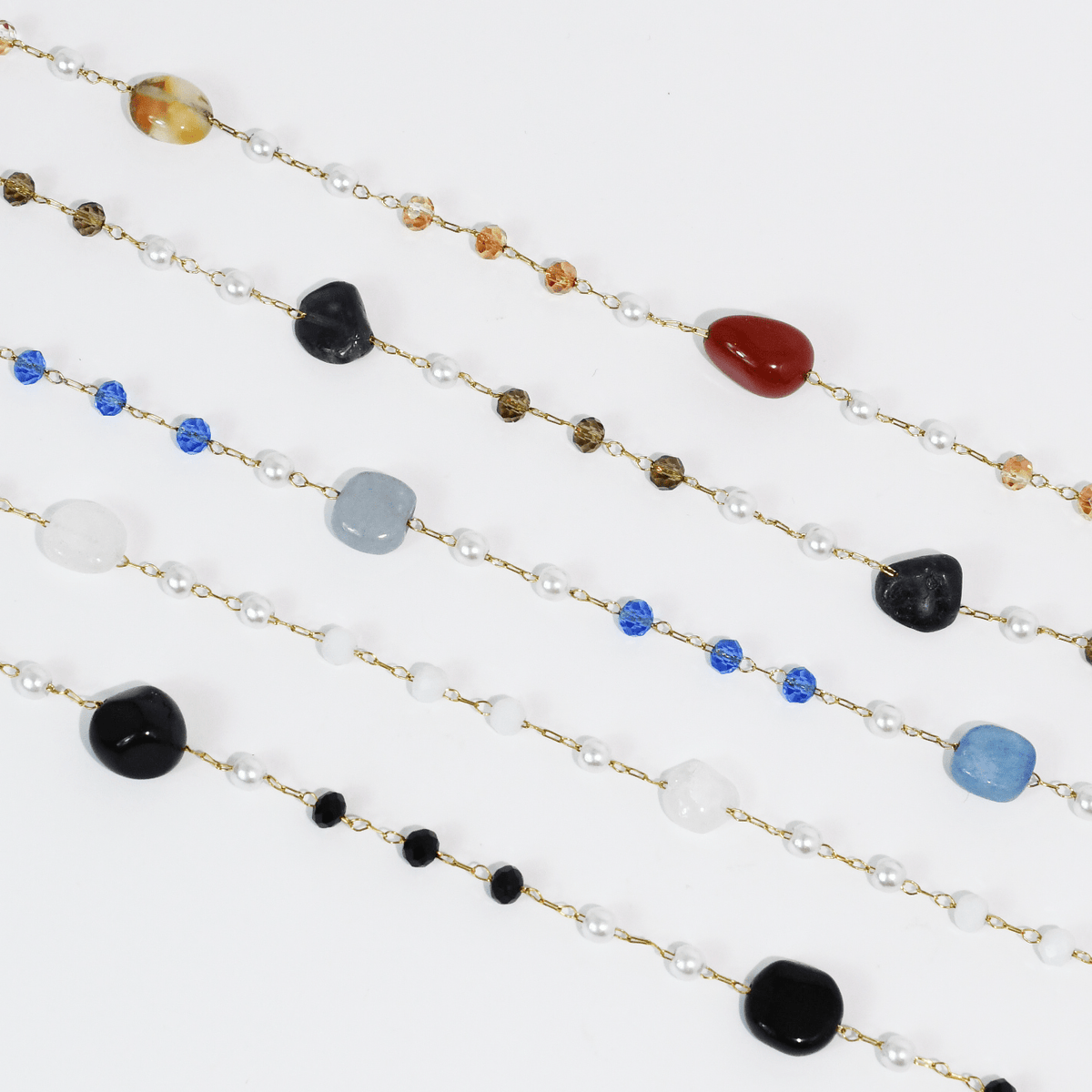 Boho Bliss Dainty Gemstone Necklace - Che Cose Belle