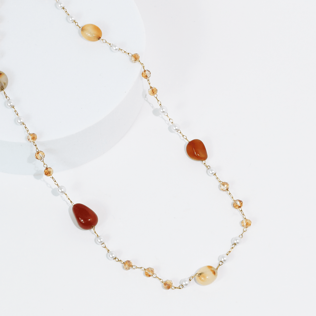 Boho Bliss Dainty Gemstone Necklace - Che Cose Belle